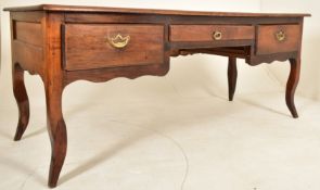 LARGE FRENCH 19TH CENTURY CHESTNUT WRITING DESK