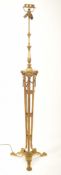 NEO-CLASSICAL INSPIRED BRASSED METAL FLOOR LAMP