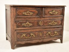 FRENCH 19TH CENTURY OAK COMMODE CHEST OF DRAWERS
