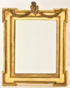 19TH CENTURY ADAMS REVIVAL GILT WOOD & GESSO WALL MIRROR