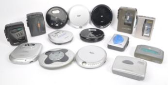 COLLECTION OF VINTAGE SONY WALKMANS & PORTABLE DISC PLAYERS