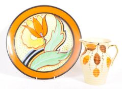 ART DECO GRAY'S POTTERY SUSIE COOPER STYLE CHARGER PLATE