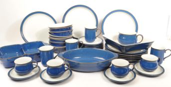 DENBY - LARGE IMPERIAL BLUE PATTERN DINNER TEA SERVICE