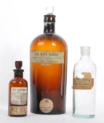 COLLECTION OF THREE MEDICAL POISON BOTTLES