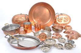 COLLECTION OF EARLY 20TH CENTURY COPPER & BRASS ITEMS