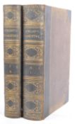 1875 KNIGHTS SHAKESPEARE VOL I & II LEATHER BOUND VOLUMES