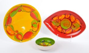 COLLECTION OF VINTAGE 20TH CENTURY POOLE POTTERY PLATES / DISH
