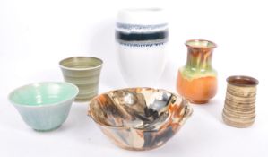 COLLECTION OF VINTAGE 20TH CENTURY STUDIO ART POTTERY