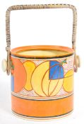 CLARICE CLIFF FANTASQUE MELONS BISCUIT BARREL