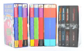THREE HARRY POTTER BLOOMSBURY BOX SETS