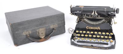 EARLY 20TH CENTURY CORONA TYPE 3 TYPEWRITER