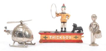 MID 20TH CENTURY CAST IRON TRICK DOG MONEY BANK