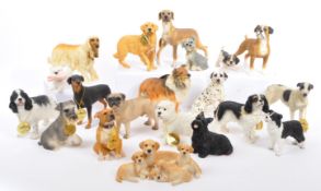 COLLECTION OF DOG STUDY FIGURINES BY THE LEONARDO COLLECTION