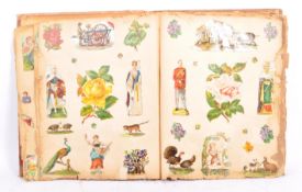 EARLY 19TH CENTURY VICTORIAN SCRAP BOOK
