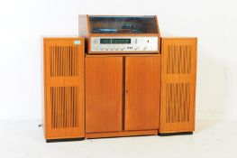 DYNATRON HFC 11M STEREO HI-FI WITH FLOOR STANDING TEAK SPEAKERS