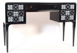 TRACEY BOYD BLACK LACQUERED DRESSING TABLE