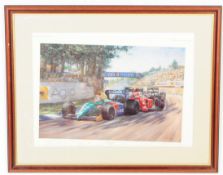 ALAN FEARNLEY - FIGHTING FINISH SIGNED LIMITED EDITION PRINT