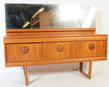 MID 20TH CENTURY ELLIOTTS OF NEWBURY TEAK DRESSING TABLE
