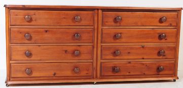 VINTAGE STYLE PINE TWIN SET OF CHEST OF DRAWERS