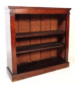 EARLY 20TH CENTURY WALNUT OPEN WINDOW BOOKCASE