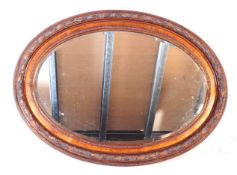 CONTEMPORARY OVAL GILT EFFECT HALL MIRROR