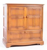 20TH CENTURY ERCOL GOLDEN DAWN ELM TV DRINKS CABINET