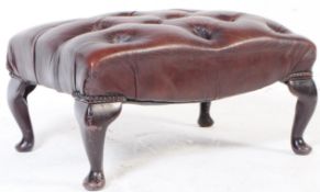 VINTAGE 20TH CENTURY QUEEN ANNE REVIVAL FOOTSTOOL