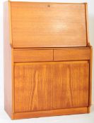 RETRO 1970S TEAK WRITING DESK BUREAU BY REMPLOY