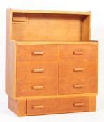 VINTAGE MID 20TH CENTURY OAK CHEST OF DRAWERS / WALL UNIT
