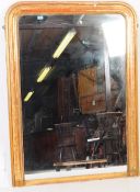 19TH CENTURY FRENCH GILTWOOD OVERMANTEL MIRROR