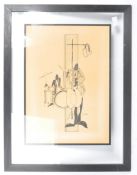 CONTEMPORARY LITHOGRAPH ACID JAZZ LITHOGRAPH FRAMED PRINT