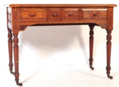 VICTORIAN 19TH CENTURY OAK WRITING / HALL TABLE