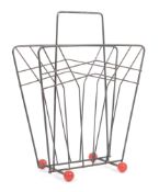 RETRO MID 20TH CENTURY ATOMIC SPUTNIK MAGAZINE RACK