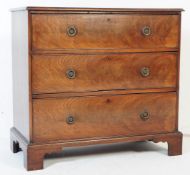 GEORGE III FIGURED MAHOGANY CHEST OF DRAWERS