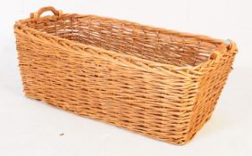 LARGE 20TH CENTURY WICKER BASKET