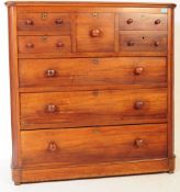 LATE 19TH CENTURY VICTORIAN HAT BOX CHEST OF DRAWERS