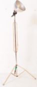 VINTAGE 20TH CENTURY CHROME METAL TRIPOD STANDING LAMP