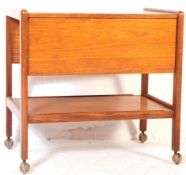 VINTAGE MID 20TH CENTURY TEAK BUTLERS SERVING TROLLEY