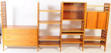 RETRO MID 20TH CENTURY TEAK LADDERAX WALL UNIT