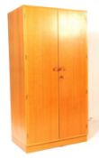MEREDEW FURNITURE - MID CENTURY TEAK DOUBLE WARDROBE