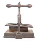 VICTORIAN 19TH CENTURY CAST IRON BOOK PRESS