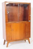 MID 20TH CENTURY VENEERED GLASS DISPLAY CABINET