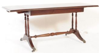 20TH CENTURY REGENCY REVIVAL MAHOGANY LIBRARY TABLE