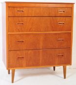 MID 20TH CENTURY RETRO TEAK CHEST OF DRAWERS