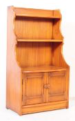 20TH CENTURY ERCOL GOLDEN DAWN ELM BOOKCASE