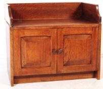 VINTAGE EDWARDIAN ASH HALLWAY CABINET SEAT