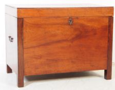 19TH CENTURY VICTORIAN MAHOGANY BLANKET BOX