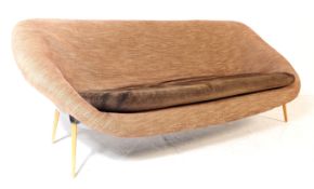 VINTAGE LURASHELL DANISH FIBERGLASS THREE SEATER SOFA