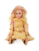 EARLY 20TH CENTURY GERMAN SIMON & HALBIG BISQUE HEADED DOLL
