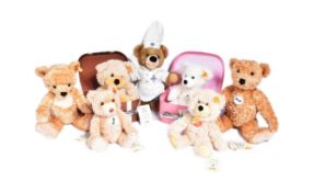 TEDDY BEARS - X7 STEIFF MADE SOFT TOY TEDDY BEARS